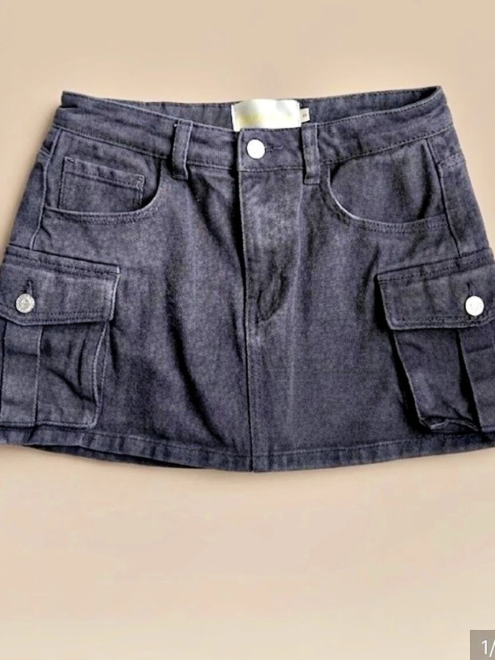 Cargo Mini skort in Grey